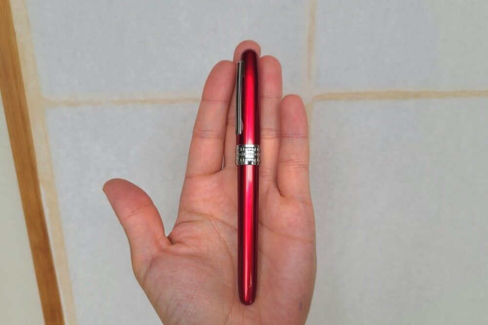 左利き万年筆レビュー　プラチナ　プレジール